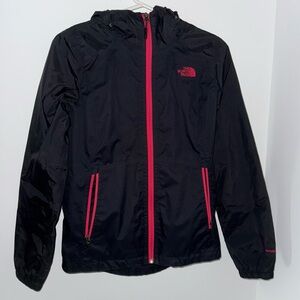 The North Face Black Jacket with Pink Accents